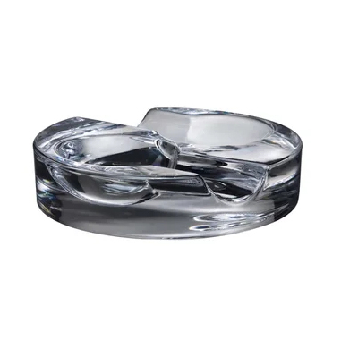 Noble Crystal Glass Colors Optical Crystal Award Trophy Award Custom Logo Business Office Gift Ashtray Hand Craft