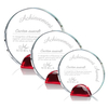 Noble Free Engraving Custom Round Glass Plaque Awards