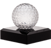 Noble Crystal Glass Ball Custom Logo Golf Trophy Award