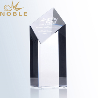 Clear K9 Crystal Cube Custom Crystal Block Diamond Tower Award
