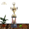 Three Different Sizes High Quality Four Column Metal Trophy
