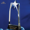 Custom Logo Engraving Optical K9 Crystal Star Trophy