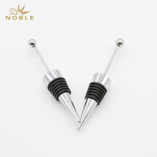 Chic Stylish Type Handcraft DIY Wine Bottle Stopper Plated Silver Shinning Metal Wine Stoppers