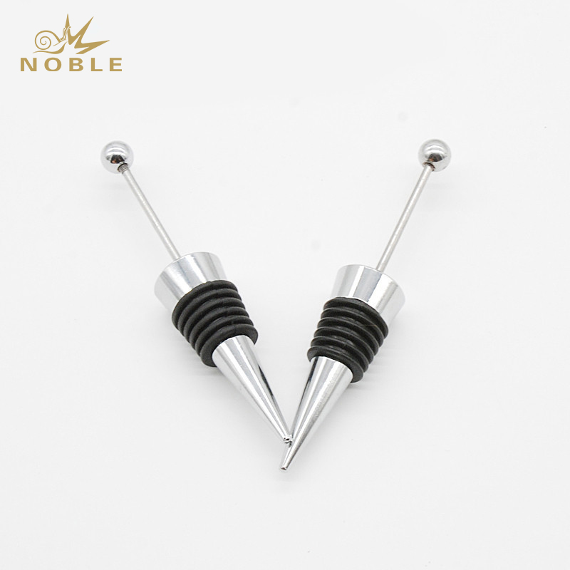 Chic Stylish Type Handcraft DIY Wine Bottle Stopper Plated Silver Shinning Metal Wine Stoppers