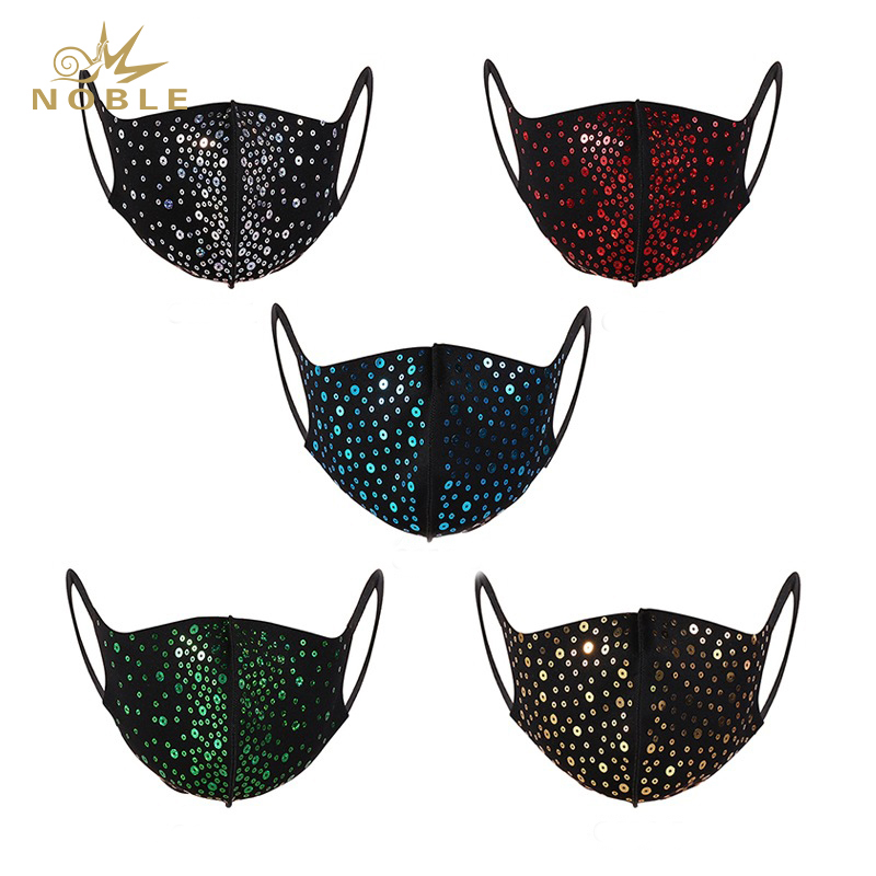 Fashion Show Holiday Mask Sequin Face Mask Party Mask