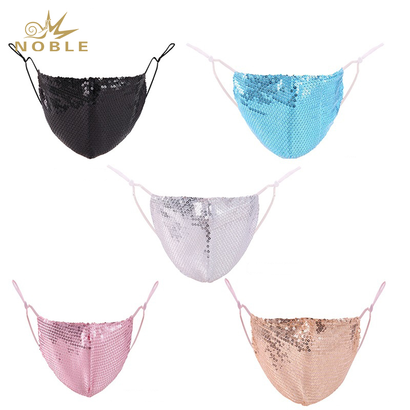 Sequins Masks Glitter Washable Face Mask Masquerade Ball Party Facial Decoration Mask for Women