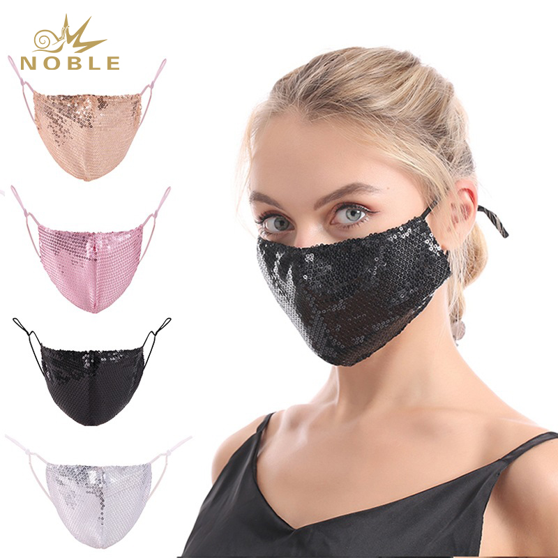 Sequins Masks Glitter Washable Face Mask Masquerade Ball Party Facial Decoration Mask for Women