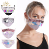 Wholesale 2020 China Supplier New Style Rhinestone Party Fashion Face Mask with Design 