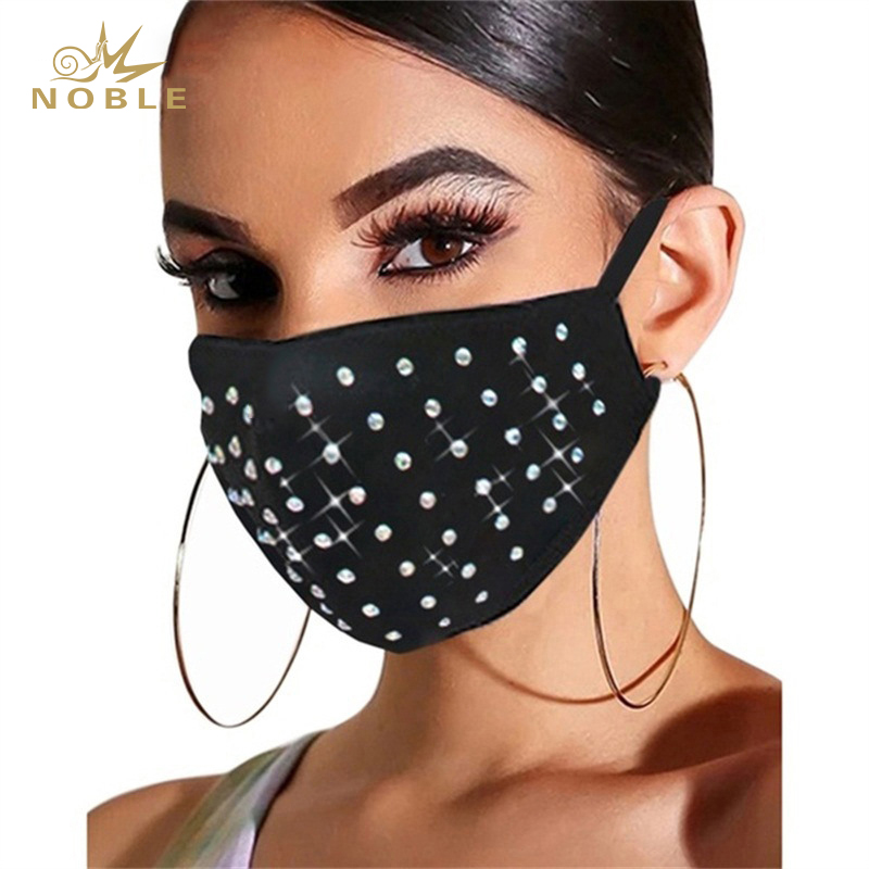 Custom Design Rhinestone Decoration Party Reusable Face Mask