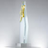 Wholesale Custom Made Unique Crystal Glass Star Trophy Award