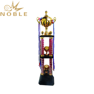 Double Layer Large Four Column Trophy