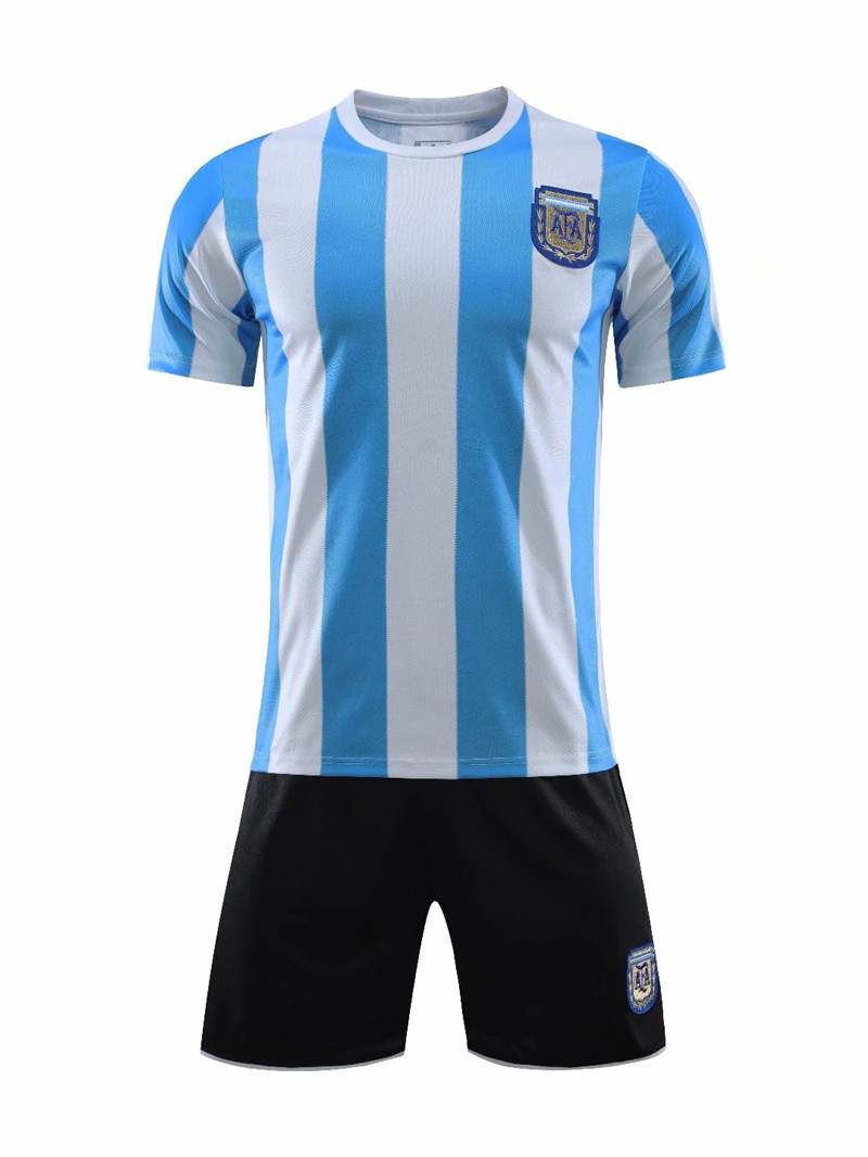 1986 Diego Armando Maradona Jerseys Argentina National Team Soccer Souvenir Jerseys for Pray for Maradona