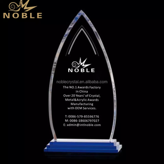 Noble Crystal Plaque Transparent Crystal Trophy