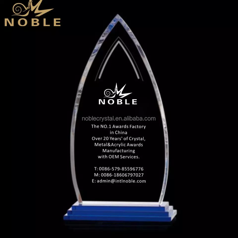 Noble Crystal Plaque Transparent Crystal Trophy