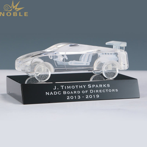 Custom Crystal Model 3D Crystal Racing Car Trophy