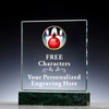 Custom Metal Bowling Medal Crystal Marble Award for Championship 