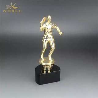 Hot Selling Metal Figurine Ping-Pong Champions Award Custom Table Tennis Sports Trophy 