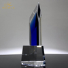 Noble Best Selling New Design Custom Corporate Trophy Visionary Diamond Blue Crystal Trophy