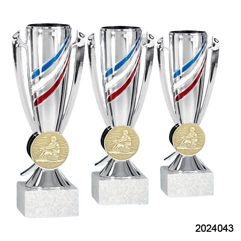 2024 New Design Different Size Custom Made Marble Base Sports Golf Soccer Basketball Marathon Custom Logo Gold Metal Silver Dance Trophy Cup 