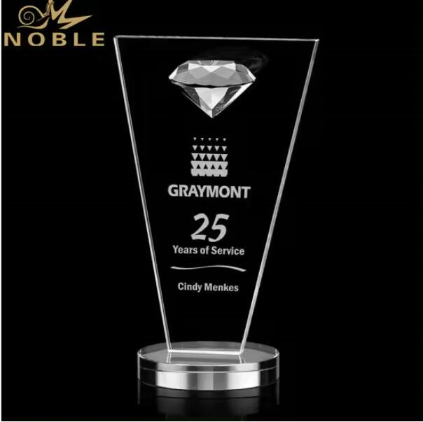 Free Engraving Custom Crystal Diamond Plaque Trophy 