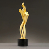 High Quality Customized Shape Gold Silver Bronze Metal Star Business Gift Custom Logo Achievement Star Trophy Awards