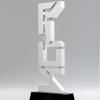 High Quality Customized Shape Gold Metal Logo With Crystal Base Business Gift Custom Logo Trophy Award