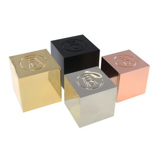 High Quality Customized Shape Gold Silver Bronze Metal Metal Cube Trophies Art Award Multi-color Finishes Trophy Awards