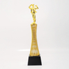 High Quality Gold Silver Bronze Metal Business Gift Custom Logo Golf Trophy Awards