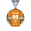Wholesale Cheap Gold Silver Bronze Metal Business Gift Karate Trophy Award Sports Soccer Blank Medal