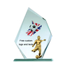 Noble Manufacturer Wholesale Cheap Glass Plaque With Custom Printing Logo UK Gift Personalized Hand Crafts Soccer Trophy Award