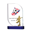 Noble Manufacturer Wholesale Cheap Glass Plaque With Custom Printing Logo UK Gift Personalized Hand Crafts Soccer Trophy Award