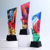 Noble New Product Blade Resin Crystal Trophy Medal Creative Color Printing High-grade Atmospheric Honorary License Trophy Award