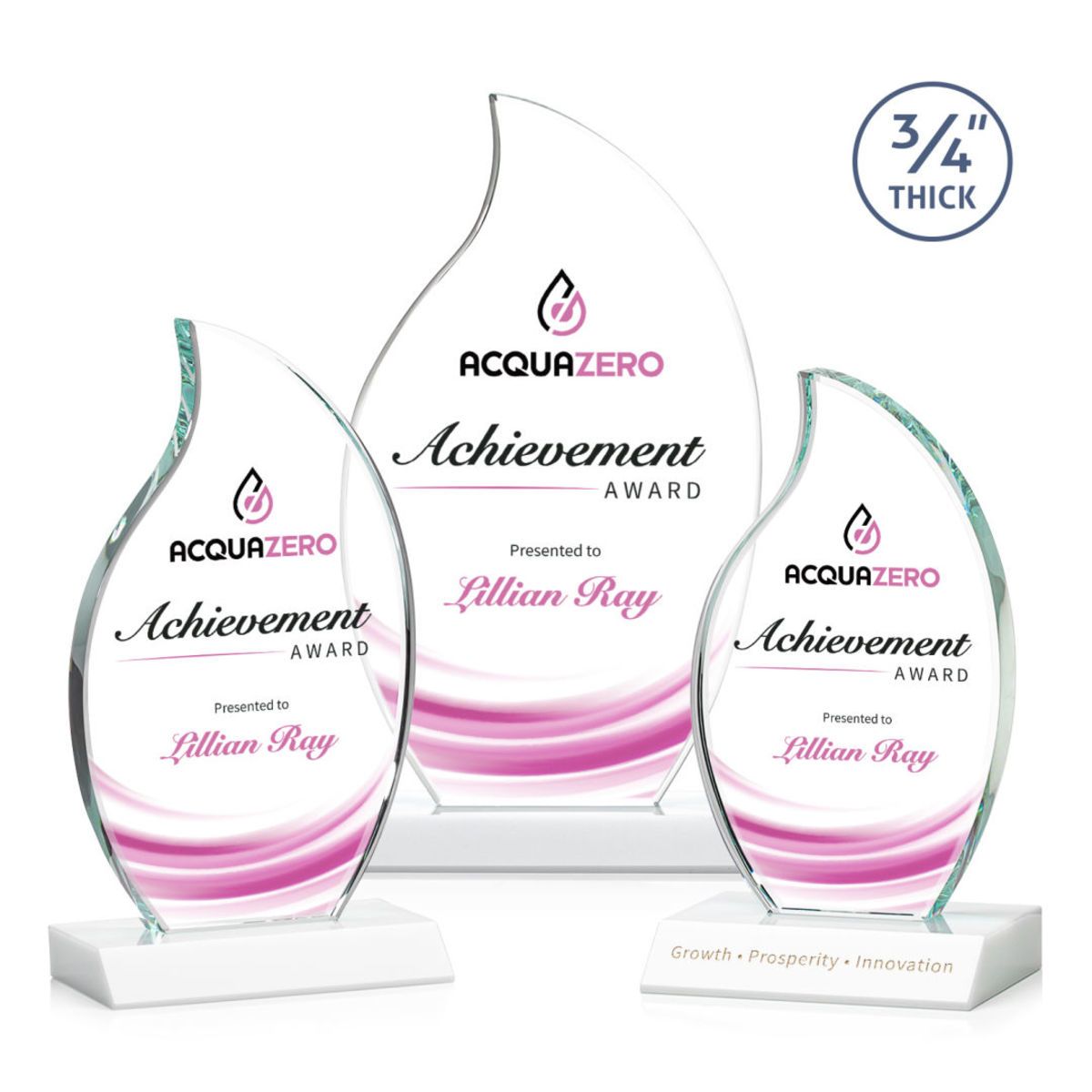 Noble Wholesale Cheap Different Color Options Outdoor Sports Business Gift Custom Personalized Logo Glass Trophy Award Plaque