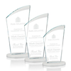 Noble Wholesale Cheap Different Color Options Outdoor Sports Business Gift Custom Personalized Logo Glass Trophy Award Plaque
