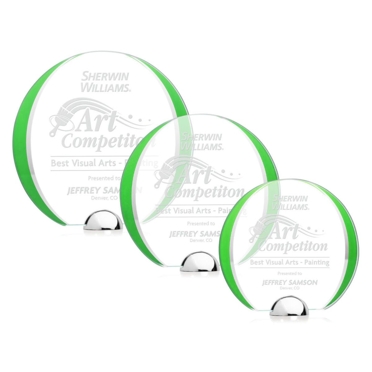 Noble Wholesale Cheap Different Color Options Outdoor Sports Business Gift Custom Personalized Logo Glass Trophy Award Plaque