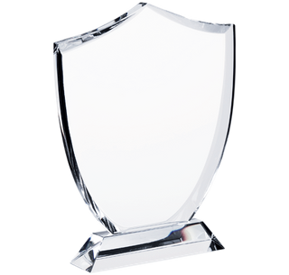 Noble Honor Shield Crystal Glass Outdoor Sports Customized Personalized Bespoke Logo Golf Trophy Award