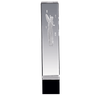 Noble Crystal Cube 3D laser Golf Figure Custom Logo Golf Trophy Awards