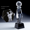 Noble High Quality 3D Laser Crystal Business Gift Sports Awards Custom Bespoke Logo Golf A Hole in One Trophy Hand Craft