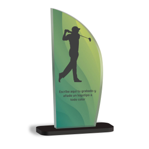 Noble High Quality K9 Crystal Business Gift Sports Awards Custom Bespoke Logo Golf A Hole in One Trophy Hand Craft