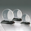 Noble High Quality K9 Crystal Business Gift Sports Awards Custom Bespoke Logo Golf A Hole in One Trophy Hand Craft