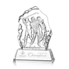 Noble High Quality Crystal Business Gift Sports Awards Custom Bespoke Logo Golf A Hole in One Trophy Hand Craft