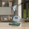 Noble High Quality Crystal Business Gift Sports Awards Custom Bespoke Logo Golf A Hole in One Trophy Hand Craft