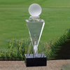 Noble High Quality K9 Crystal With 3D Laser Business Gift Sports Awards Custom Bespoke Logo Golf A Hole in One Trophy Hand Craft