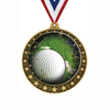 Noble High Quality Gold Metal Golf Business Gift Sports Awards Custom Bespoke Logo Golf A Hole in One Trophy Medal