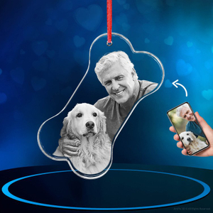 Noble Crystal Bone With 3D Laser Engraving Picture Inside Pet Cat Gift Hanger