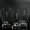 Noble High Quality K9 Crystal With 3D Laser Business Gift Sports Awards Custom Bespoke Logo Golf A Hole in One Trophy Hand Craft