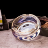 Noble Optical Crystal With Gold Edges Award Trophy Award Custom Logo Business Office Gift Ashtray Hand Craft