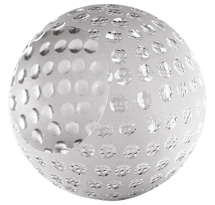Noble Crystal Glass Golf Ball Custom Logo Golf Trophy Award