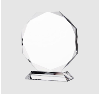 Noble Crystal Glass Golf Ball Custom Logo Golf Trophy Award