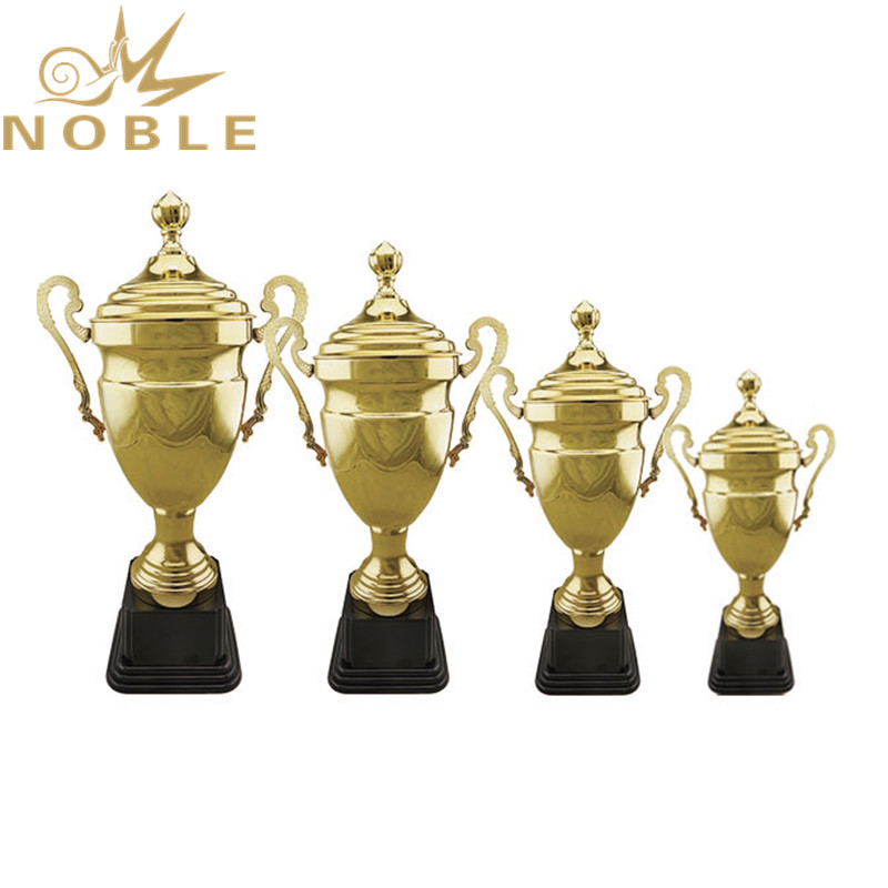 Shiny Gold Metal Outstanding Sports Cheerleading Trophy